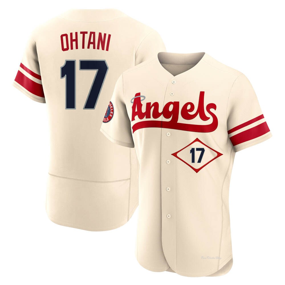 Mens Shohei Ohtani Los Angeles Angels Authentic Cream 2022 City