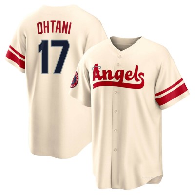 Men's Shohei Ohtani Los Angeles Angels Replica Cream 2022 City Connect Jersey