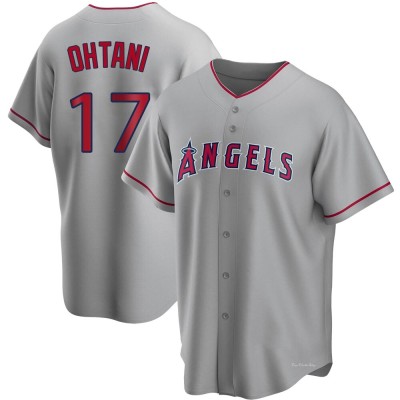 Men's Shohei Ohtani Los Angeles Angels Replica Silver Road Jersey