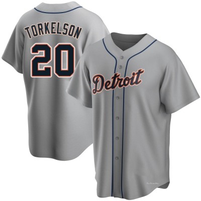 Men's Spencer Torkelson Detroit Tigers Replica Gray Road Jersey