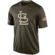 Men's St. Louis Cardinals Olive Dri-Fit Salute To Service KO Performance T-Shirt