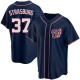 Men's Stephen Strasburg Washington Nationals Replica Navy Alternate Team Jersey