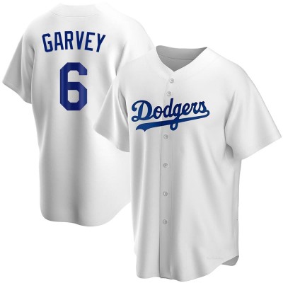 Men's Steve Garvey Los Angeles Dodgers Replica White Home Jersey