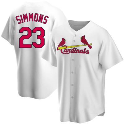 Men's Ted Simmons St. Louis Cardinals Replica White Home Jersey