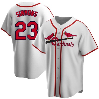 Men's Ted Simmons St. Louis Cardinals White Home Cooperstown Collection Jersey