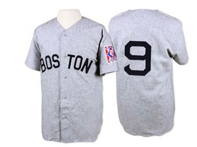 Men's Ted Williams Boston Red Sox Authentic Grey 1939 Throwback Jersey