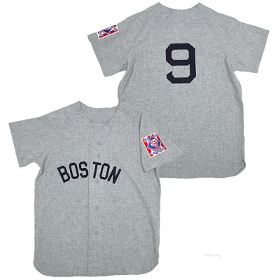 Men's Ted Williams Boston Red Sox Authentic Grey 1939 Throwback Jersey