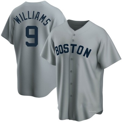 Men's Ted Williams Boston Red Sox Replica Gray Road Cooperstown Collection Jersey