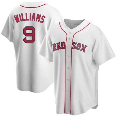 Men's Ted Williams Boston Red Sox Replica White Home Jersey