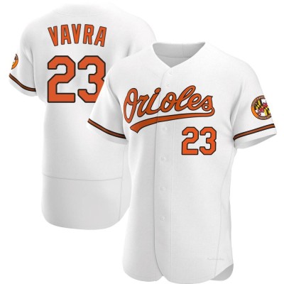 Men's Terrin Vavra Baltimore Orioles Authentic White Home Jersey