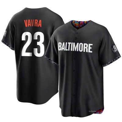 Men's Terrin Vavra Baltimore Orioles Replica Black 2023 City Connect Jersey