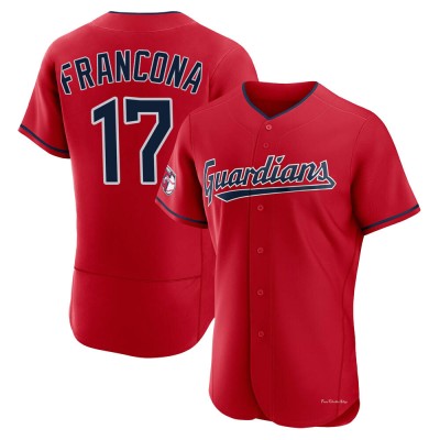 Men's Terry Francona Cleveland Guardians Authentic Red Alternate Jersey