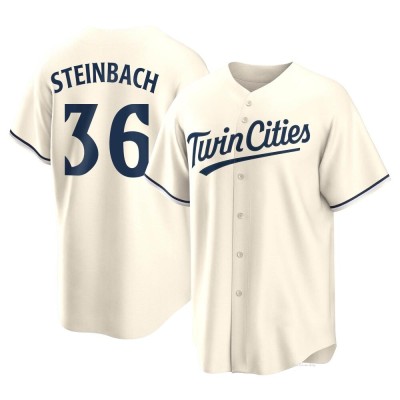 Men's Terry Steinbach Minnesota Twins Replica Cream Alternate Jersey