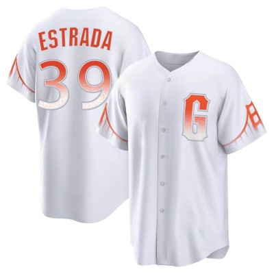 Men's Thairo Estrada San Francisco Giants Replica White 2021 City Connect Jersey