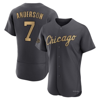 Men's Tim Anderson Chicago White Sox Game Charcoal Authentic 2022 All-Star Jersey