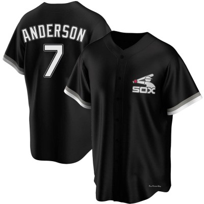 Men's Tim Anderson Chicago White Sox Replica Black Spring Training Jersey