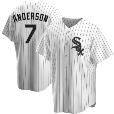 Men's Tim Anderson Chicago White Sox Replica White Home Jersey