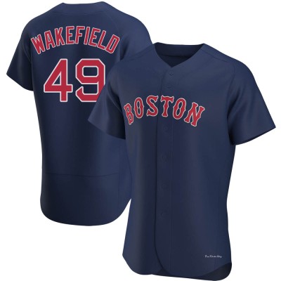 Men's Tim Wakefield Boston Red Sox Authentic Navy Alternate Jersey