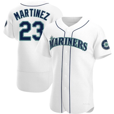 Men's Tino Martinez Seattle Mariners Authentic White Home Jersey