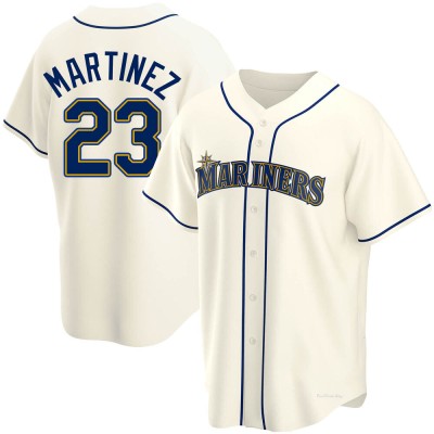 Men's Tino Martinez Seattle Mariners Replica Cream Alternate Jersey