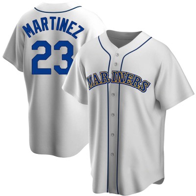 Men's Tino Martinez Seattle Mariners Replica White Home Cooperstown Collection Jersey