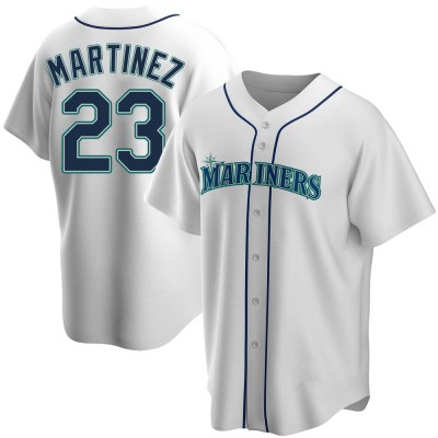 Men's Tino Martinez Seattle Mariners Replica White Home Jersey