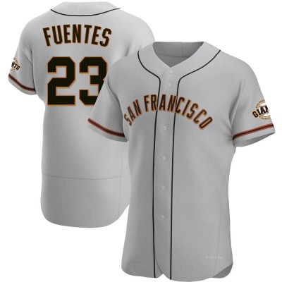 Men's Tito Fuentes San Francisco Giants Authentic Gray Road Jersey