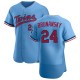 Men's Tom Brunansky Minnesota Twins Authentic Light Blue Alternate Jersey