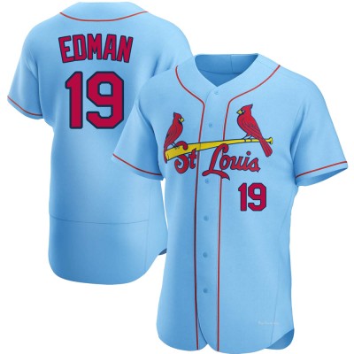 Men's Tommy Edman St. Louis Cardinals Authentic Light Blue Alternate Jersey