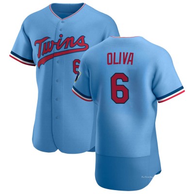 Men's Tony Oliva Minnesota Twins Authentic Light Blue Alternate Jersey