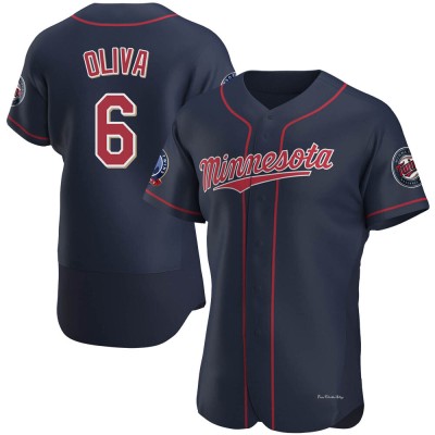 Men's Tony Oliva Minnesota Twins Authentic Navy Alternate 60th Season Jersey