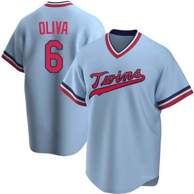 Men's Tony Oliva Minnesota Twins Replica Light Blue Road Cooperstown Collection Jersey