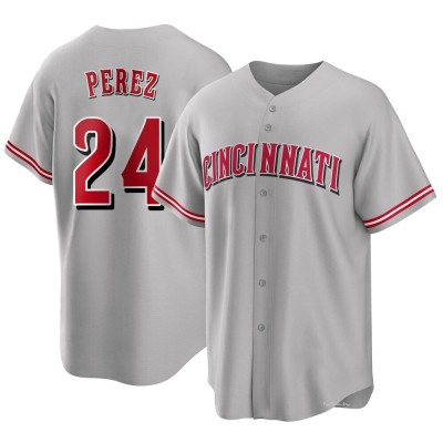 Men's Tony Perez Cincinnati Reds Replica Gray Road Jersey