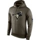 Men's Toronto Blue Jays Olive Salute To Service KO Performance Hoodie