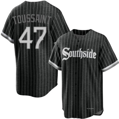 Men's Touki Toussaint Chicago White Sox Replica Black 2021 City Connect Jersey