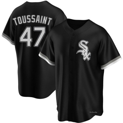 Men's Touki Toussaint Chicago White Sox Replica Black Alternate Jersey