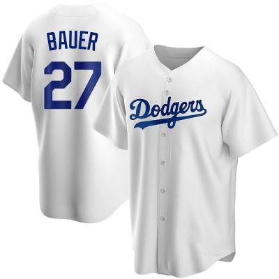 Men's Trevor Bauer Los Angeles Dodgers Replica White Home Jersey