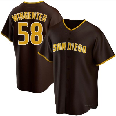 Men's Trey Wingenter San Diego Padres Replica Brown Road Jersey