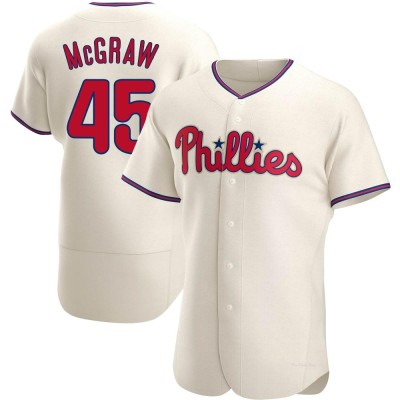 Men's Tug McGraw Philadelphia Phillies Authentic Cream Alternate Jersey