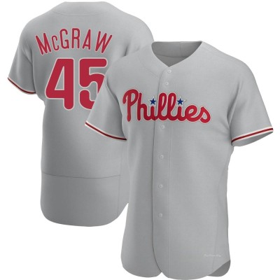 Men's Tug McGraw Philadelphia Phillies Authentic Gray Road Jersey