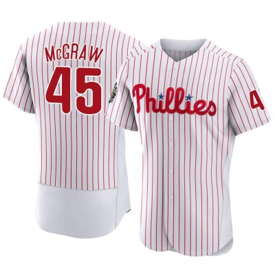 Men's Tug McGraw Philadelphia Phillies Authentic White 2022 World Series Home Jersey