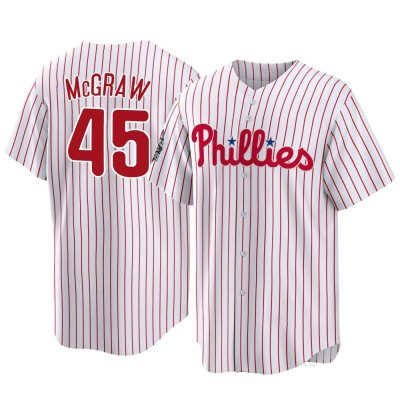 Men's Tug McGraw Philadelphia Phillies Replica White 2022 World Series Home Jersey