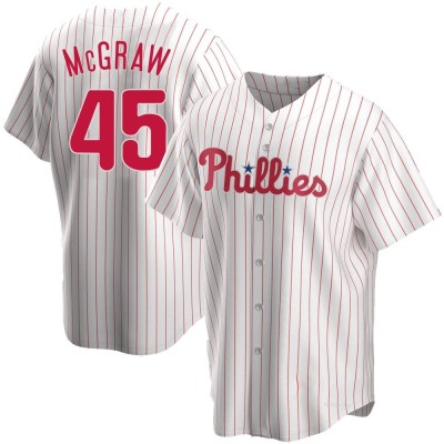 Men's Tug McGraw Philadelphia Phillies Replica White Home Jersey