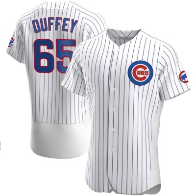 Men's Tyler Duffey Chicago Cubs Authentic White Home Jersey