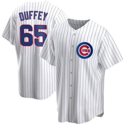 Men's Tyler Duffey Chicago Cubs Replica White Home Jersey