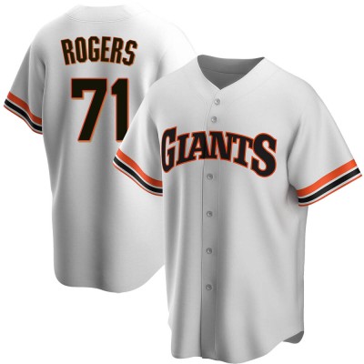 Men's Tyler Rogers San Francisco Giants Replica White Home Cooperstown Collection Jersey