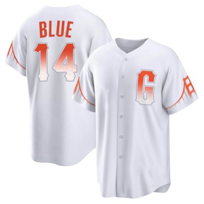 Men's Vida Blue San Francisco Giants Replica White 2021 City Connect Jersey