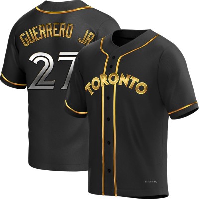 Men's Vladimir Guerrero Jr. Toronto Blue Jays Replica Black Golden Alternate Jersey