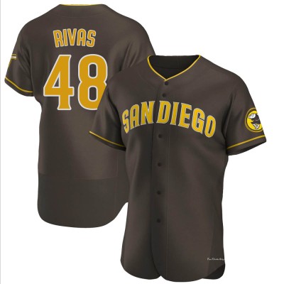 Men's Webster Rivas San Diego Padres Authentic Brown Road Jersey