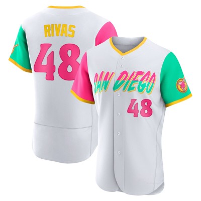 Men's Webster Rivas San Diego Padres Authentic White 2022 City Connect Jersey